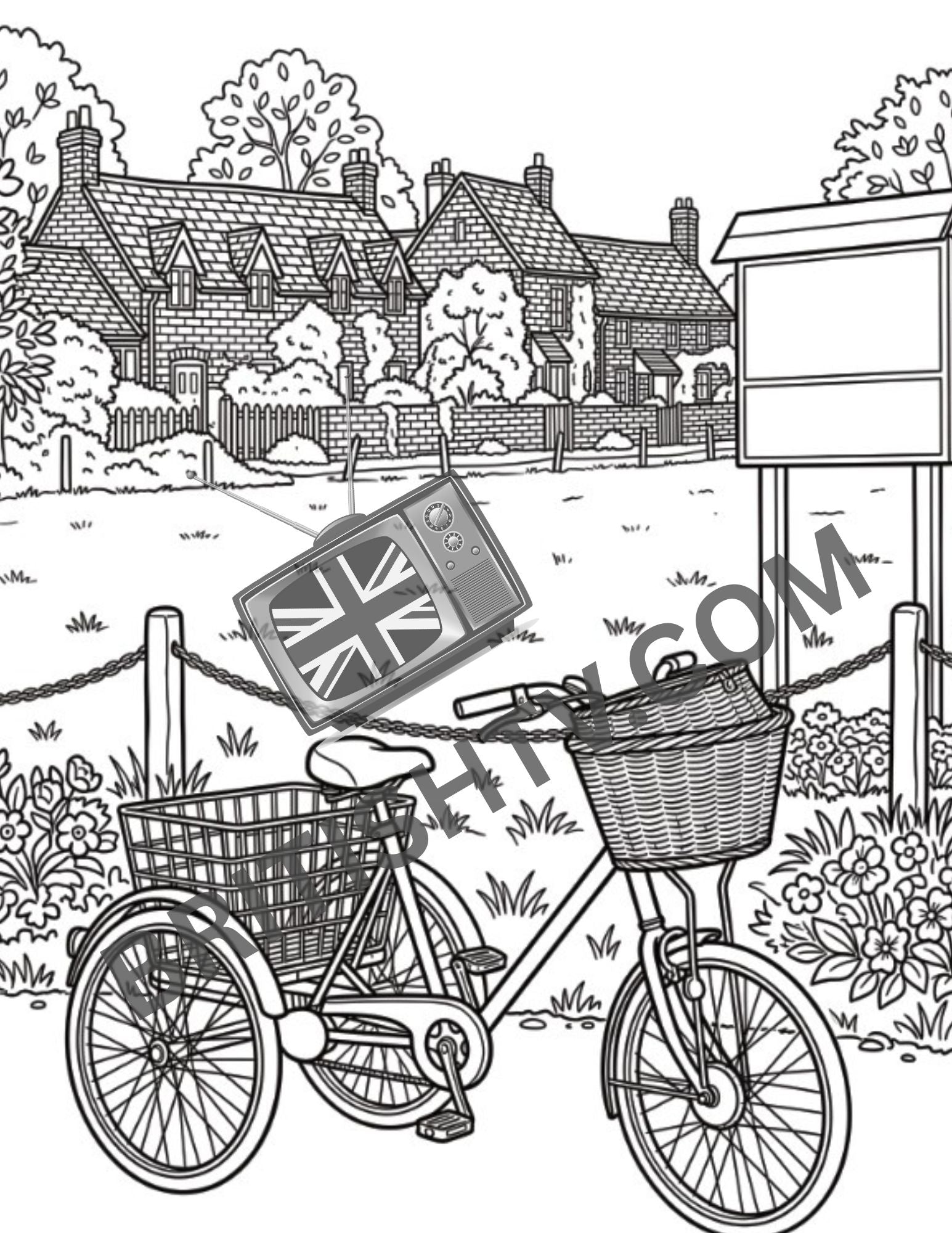 (PRE-ORDER) Everyone Here Should Be Dead: An English Village Adult Coloring Book