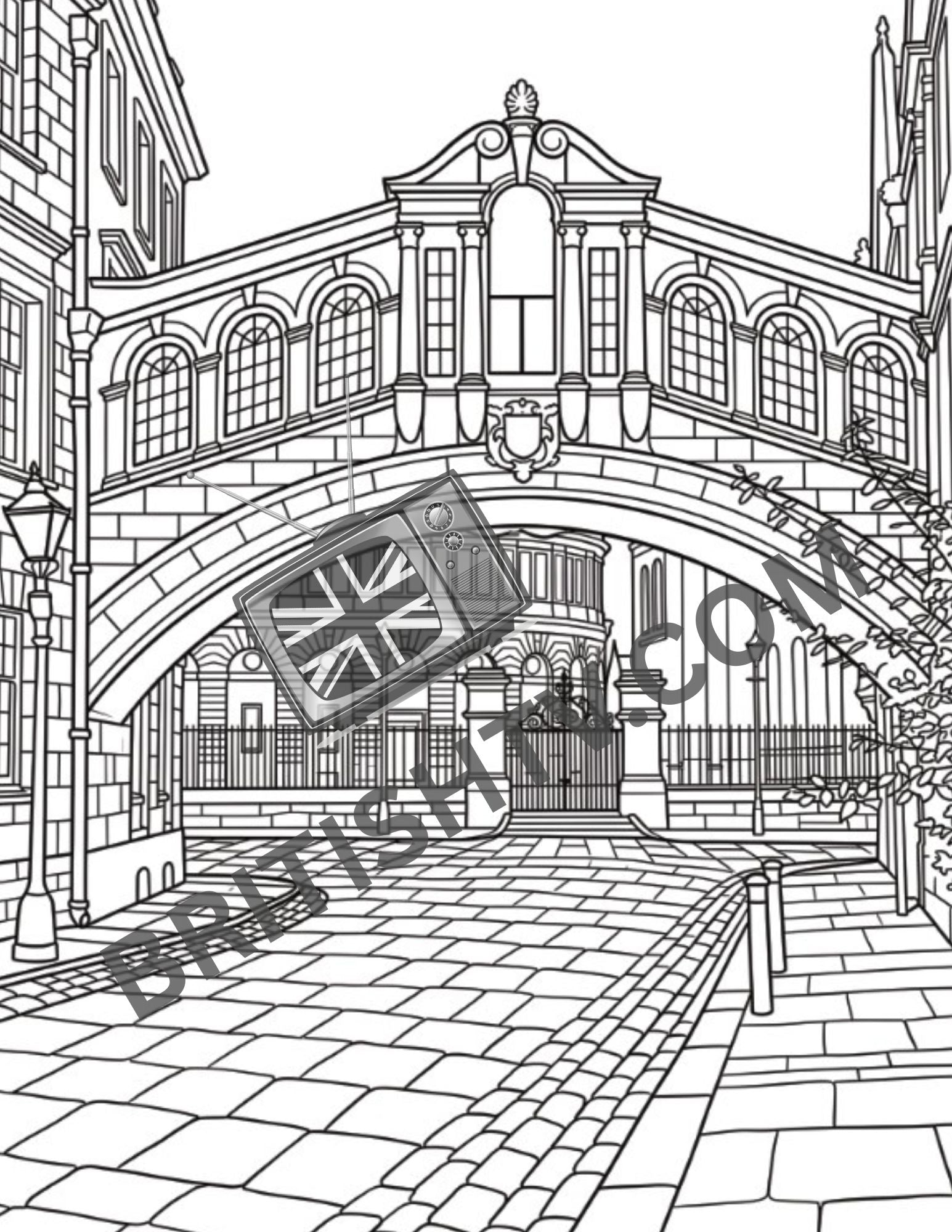 (PRE-ORDER) Dreaming Spires & Dead Dons: A 1960s Oxford Adult Coloring Book