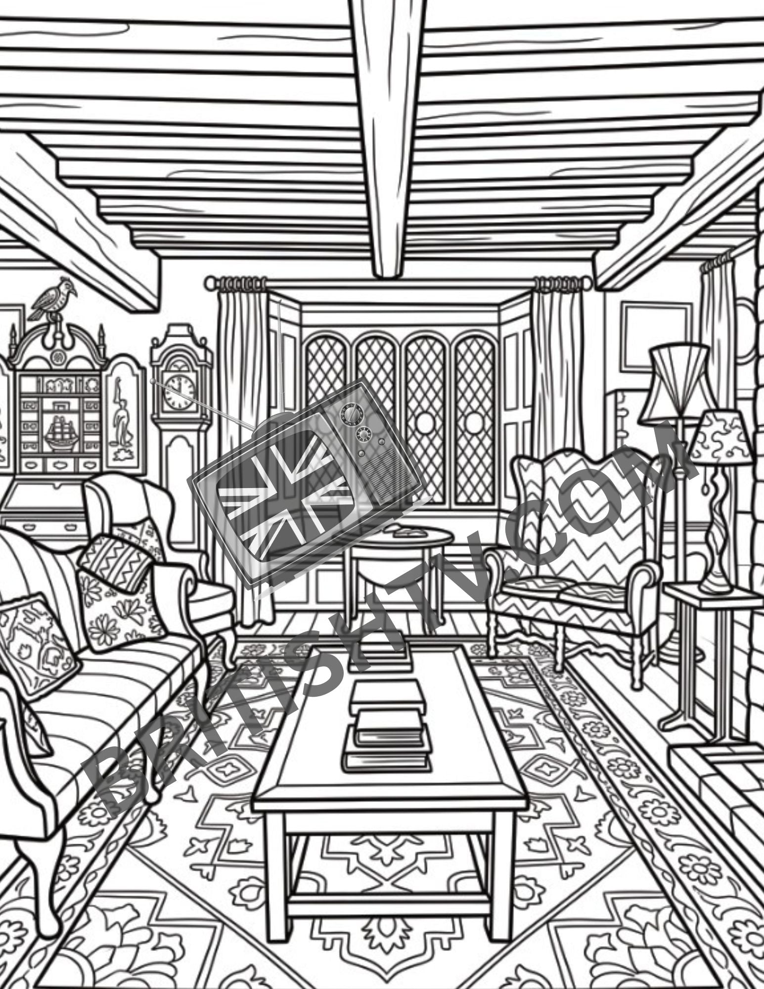 (PRE-ORDER) Everyone Here Should Be Dead: An English Village Adult Coloring Book