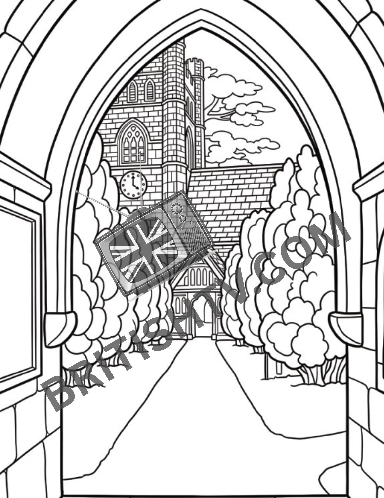 (PRE-ORDER) Dreaming Spires & Dead Dons: A 1960s Oxford Adult Coloring Book
