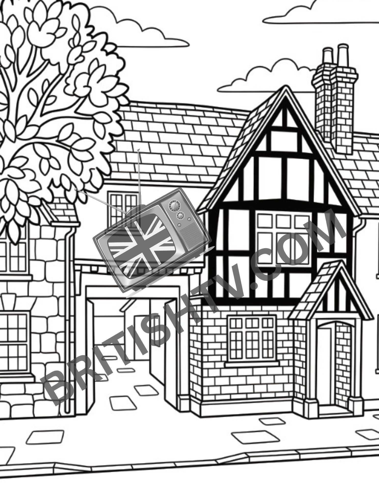 (PRE-ORDER) Everyone Here Should Be Dead: An English Village Adult Coloring Book