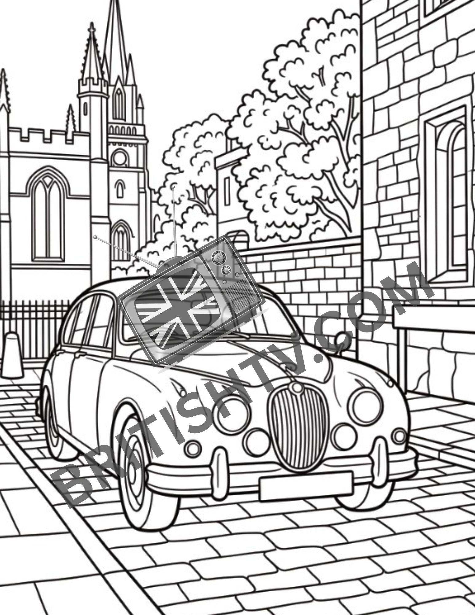 (PRE-ORDER) Dreaming Spires & Dead Dons: A 1960s Oxford Adult Coloring Book
