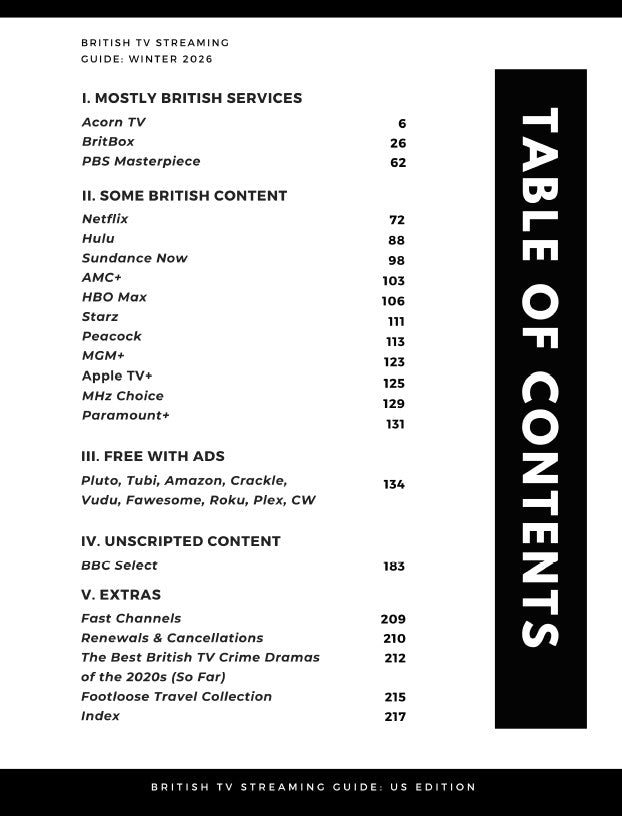 British TV Streaming Guide: US Edition, Winter 2026